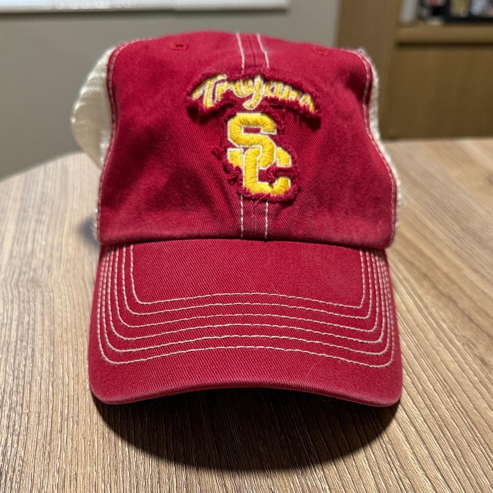 USC Trojans Distressed Trucker Hat